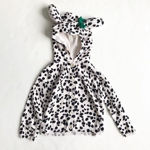 Gymboree hooded spotted animal cardigan EUC 3T - Picture 1 of 4